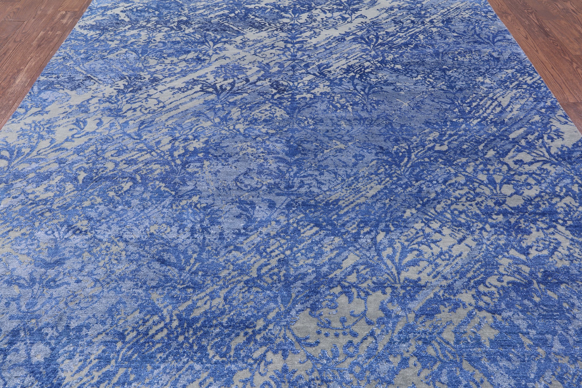 Modern Handmade Wool & Silk Rug - 7' 11" X 9' 11" - Golden Nile