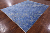 Modern Handmade Wool & Silk Rug - 7' 11" X 9' 11" - Golden Nile