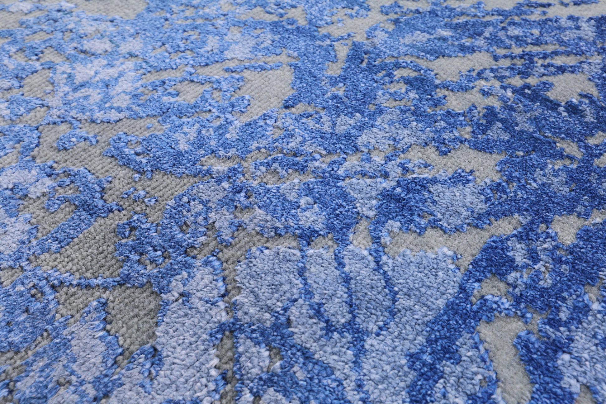 Modern Handmade Wool & Silk Rug - 7' 11" X 9' 11" - Golden Nile