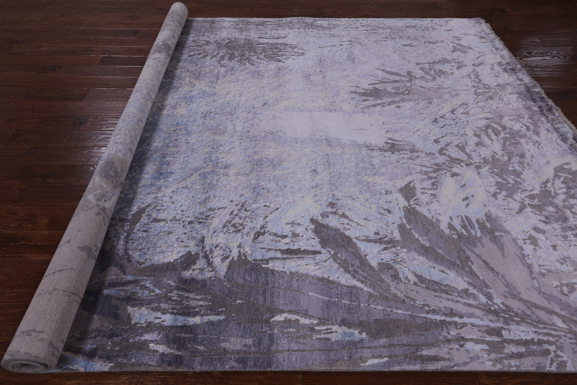 Modern Handmade Wool & Silk Rug - 8' 2" X 10' 2" - Golden Nile
