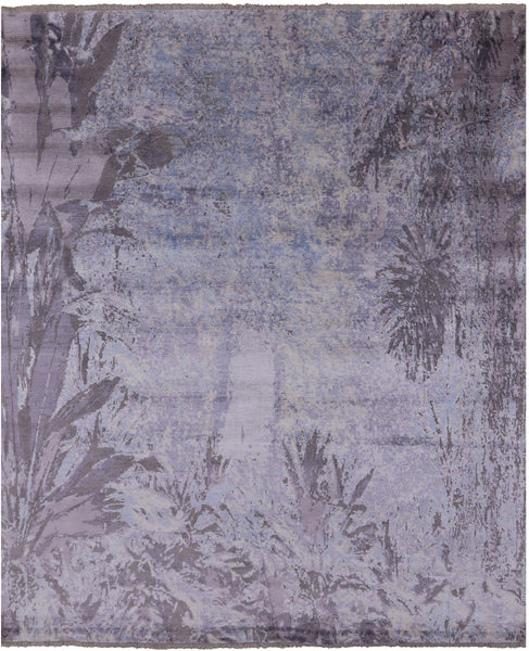 Modern Handmade Wool & Silk Rug - 8' 2" X 10' 2" - Golden Nile