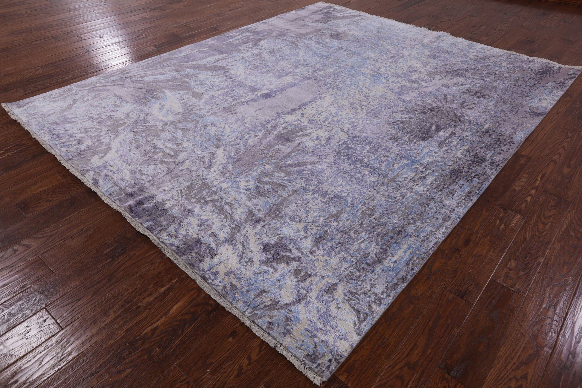 Modern Handmade Wool & Silk Rug - 8' 2" X 10' 2" - Golden Nile