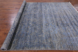 Grey Modern Hand-Knotted Wool & Silk Rug - 8' 2" X 10' 3" - Golden Nile