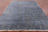 Grey Modern Hand-Knotted Wool & Silk Rug - 8' 2" X 10' 3" - Golden Nile