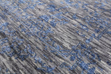 Grey Modern Hand-Knotted Wool & Silk Rug - 8' 2" X 10' 3" - Golden Nile