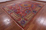 Geometric Persian Mamluk Hand-Knotted Wool Rug - 10' 2" X 13' 9" - Golden Nile