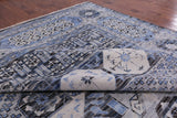 Grey Geometric Persian Hand Knotted Wool Rug - 12' 3" X 18' 2" - Golden Nile