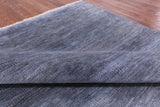 Grey Savannah Grass Hand Knotted Wool & Silk Rug - 8' 1" X 11' 3" - Golden Nile