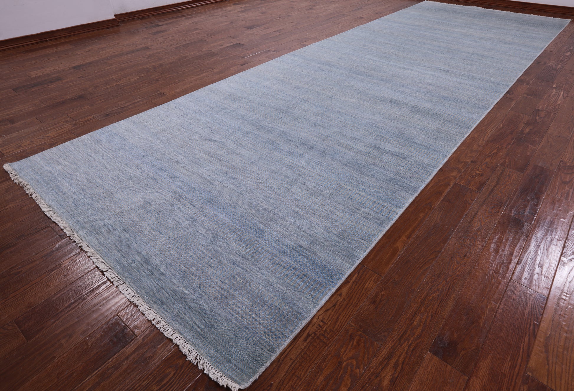 Savannah Grass Hand Knotted Wool & Silk Rug - 5' 11" X 18' 0" - Golden Nile