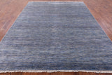 Savannah Grass Handmade Wool & Silk Rug - 8' 0" X 9' 11" - Golden Nile