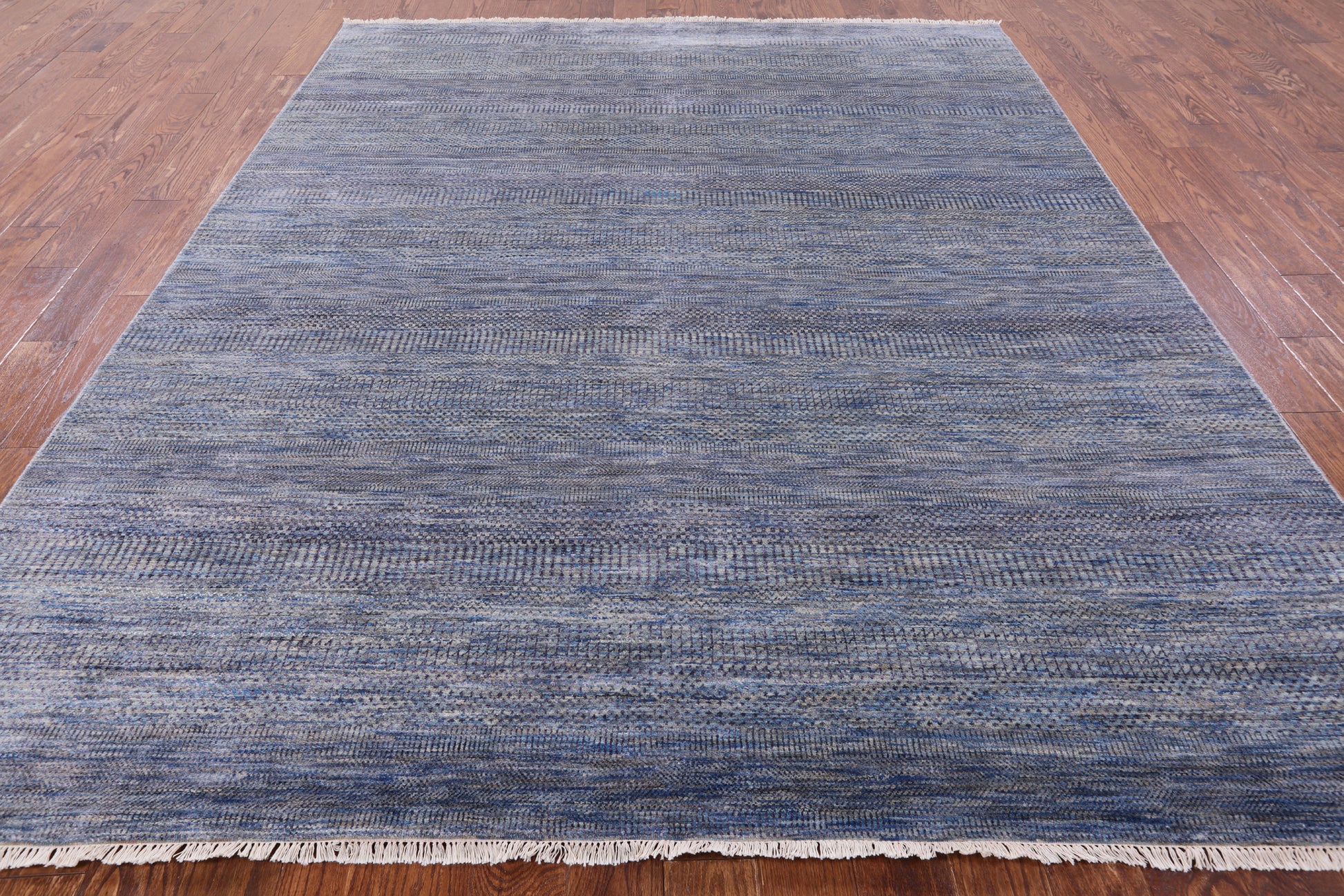 Savannah Grass Handmade Wool & Silk Rug - 8' 0" X 9' 11" - Golden Nile