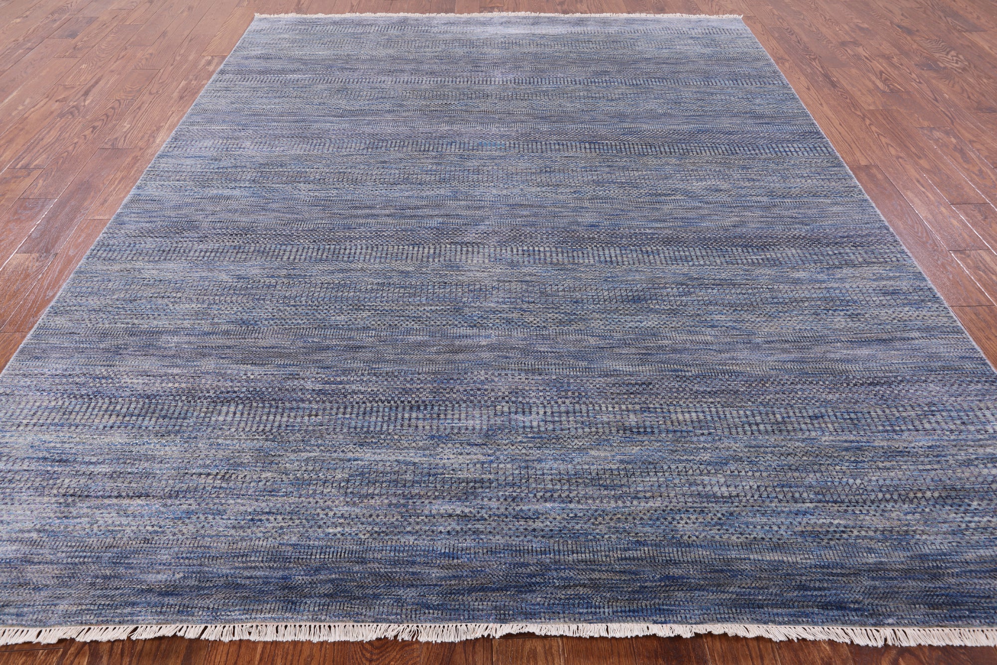 Savannah Grass Handmade Wool & Silk Rug - 8' 0" X 9' 11" - Golden Nile