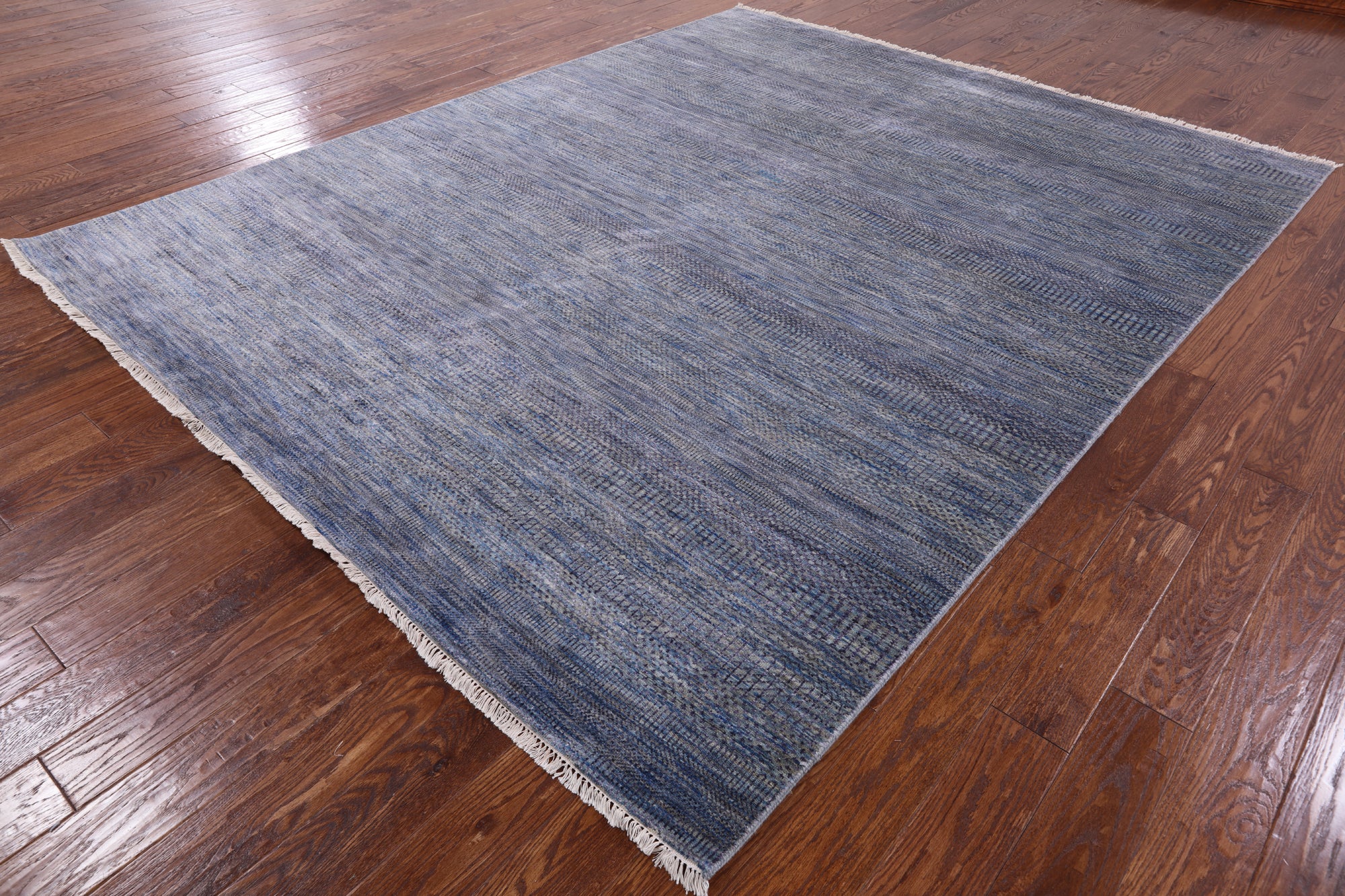 Savannah Grass Handmade Wool & Silk Rug - 8' 0" X 9' 11" - Golden Nile