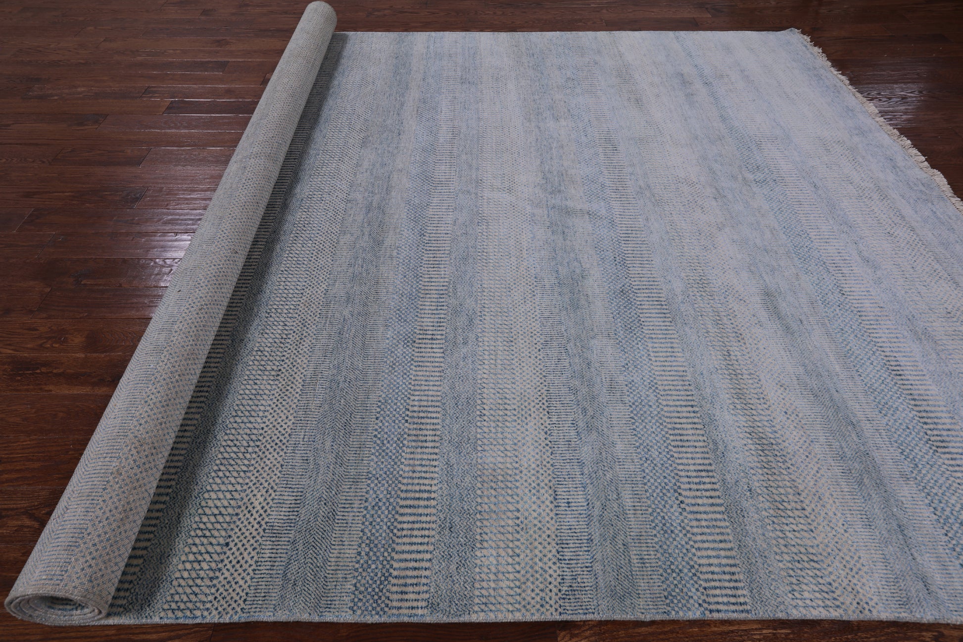 Savannah Grass Hand-Knotted Wool & Silk Rug - 9' 0" X 12' 0" - Golden Nile