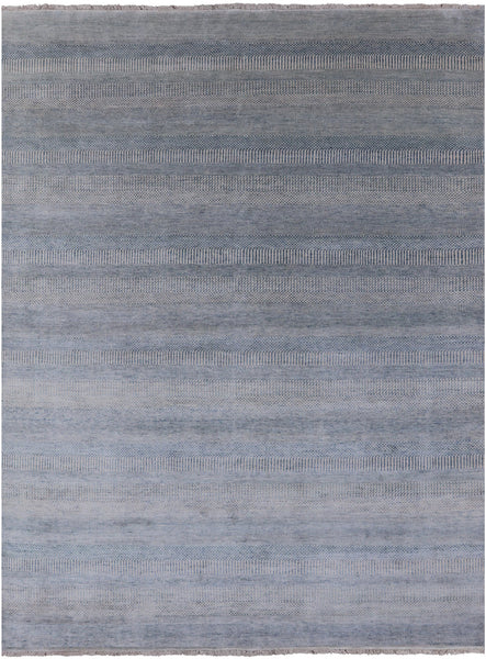 Savannah Grass Hand-Knotted Wool & Silk Rug - 9' 0" X 12' 0" - Golden Nile