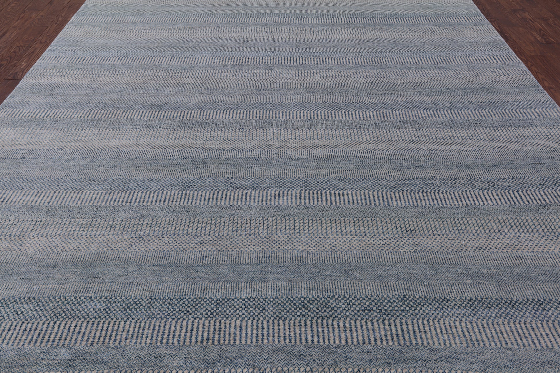 Savannah Grass Hand-Knotted Wool & Silk Rug - 9' 0" X 12' 0" - Golden Nile