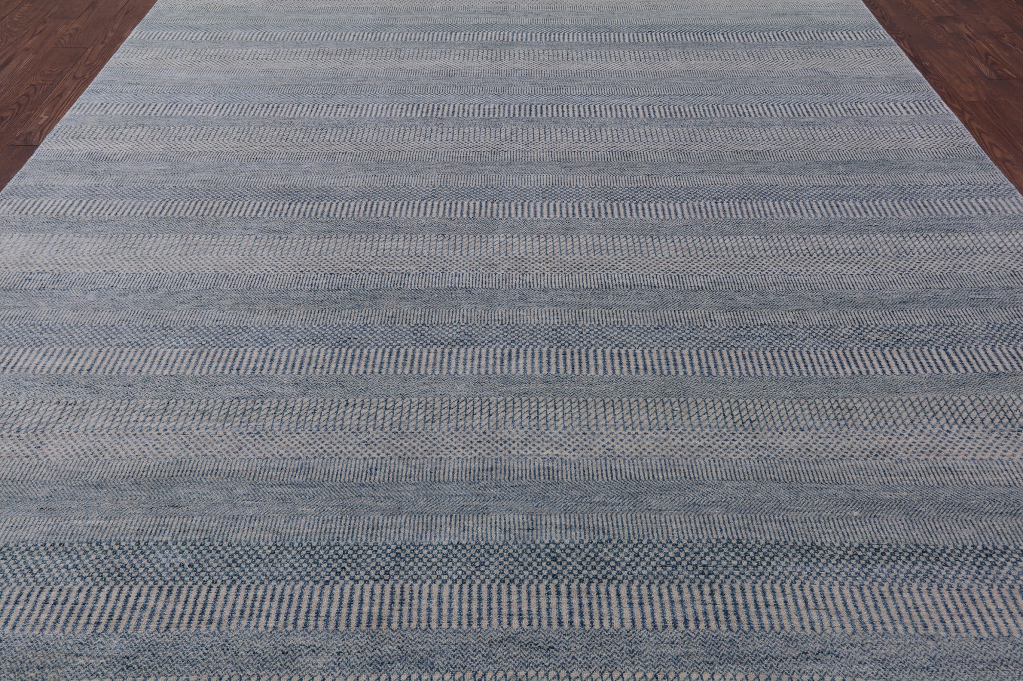 Savannah Grass Hand-Knotted Wool & Silk Rug - 9' 0" X 12' 0" - Golden Nile