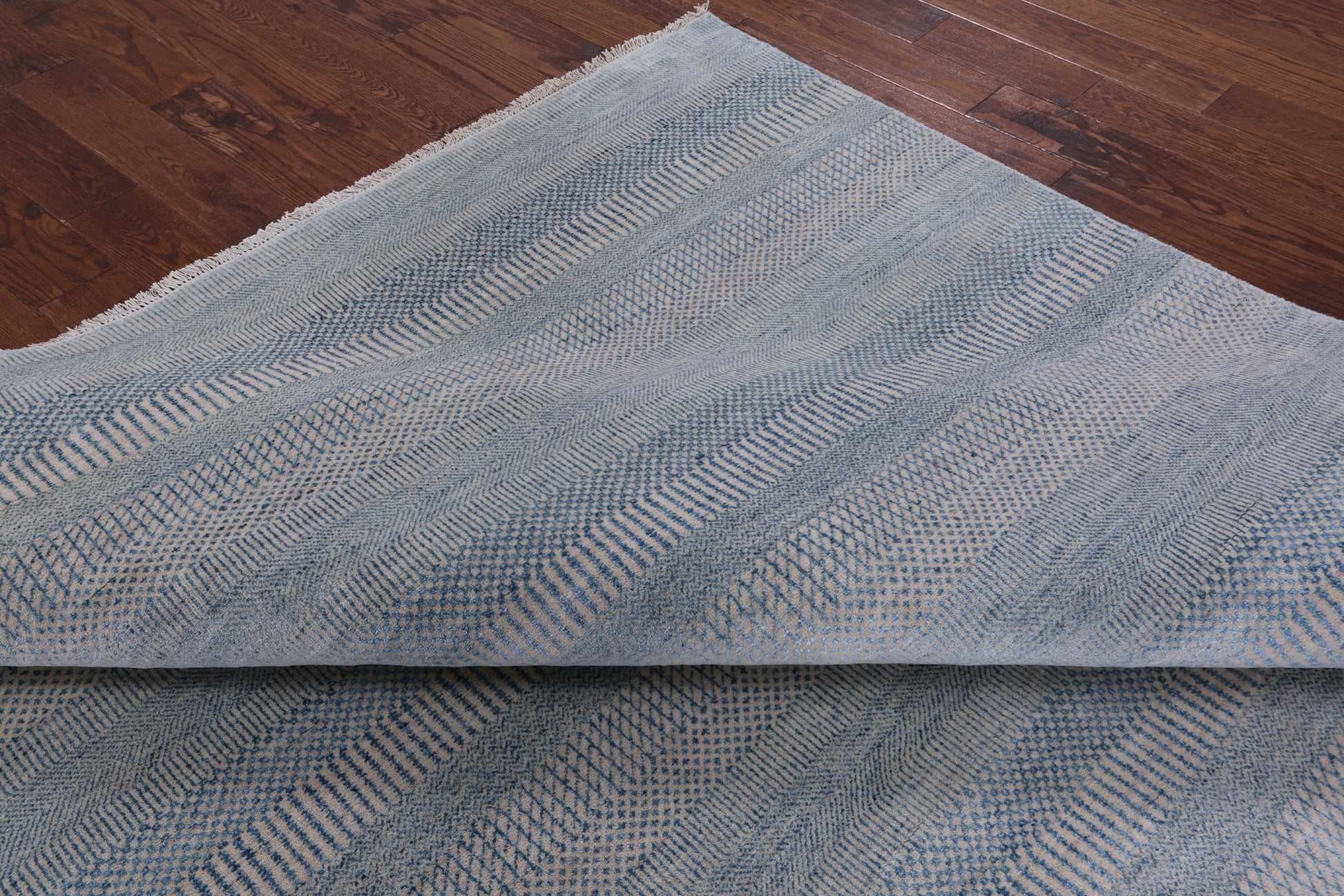 Savannah Grass Hand-Knotted Wool & Silk Rug - 9' 0" X 12' 0" - Golden Nile