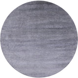 Grey Round Savannah Grass Handmade Wool & Silk Rug - 7' 10" X 7' 10" - Golden Nile