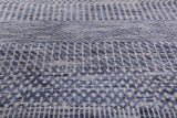 Grey Round Savannah Grass Handmade Wool & Silk Rug - 6' 0" X 6' 0" - Golden Nile