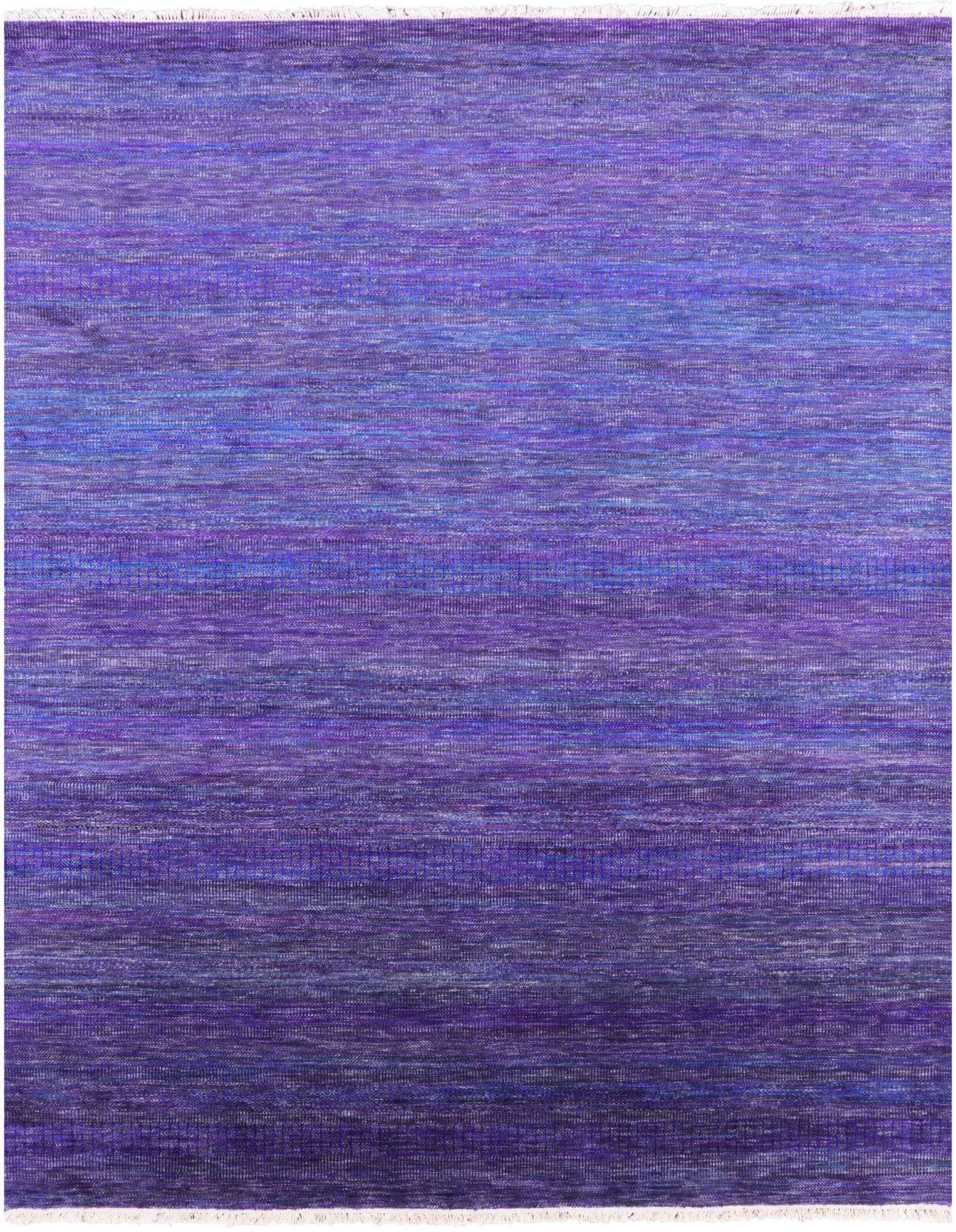 Purple Savannah Grass Hand-Knotted Wool & Silk Rug - 8' 1" X 10' 0" - Golden Nile