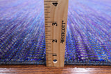 Purple Savannah Grass Hand-Knotted Wool & Silk Rug - 8' 1" X 10' 0" - Golden Nile