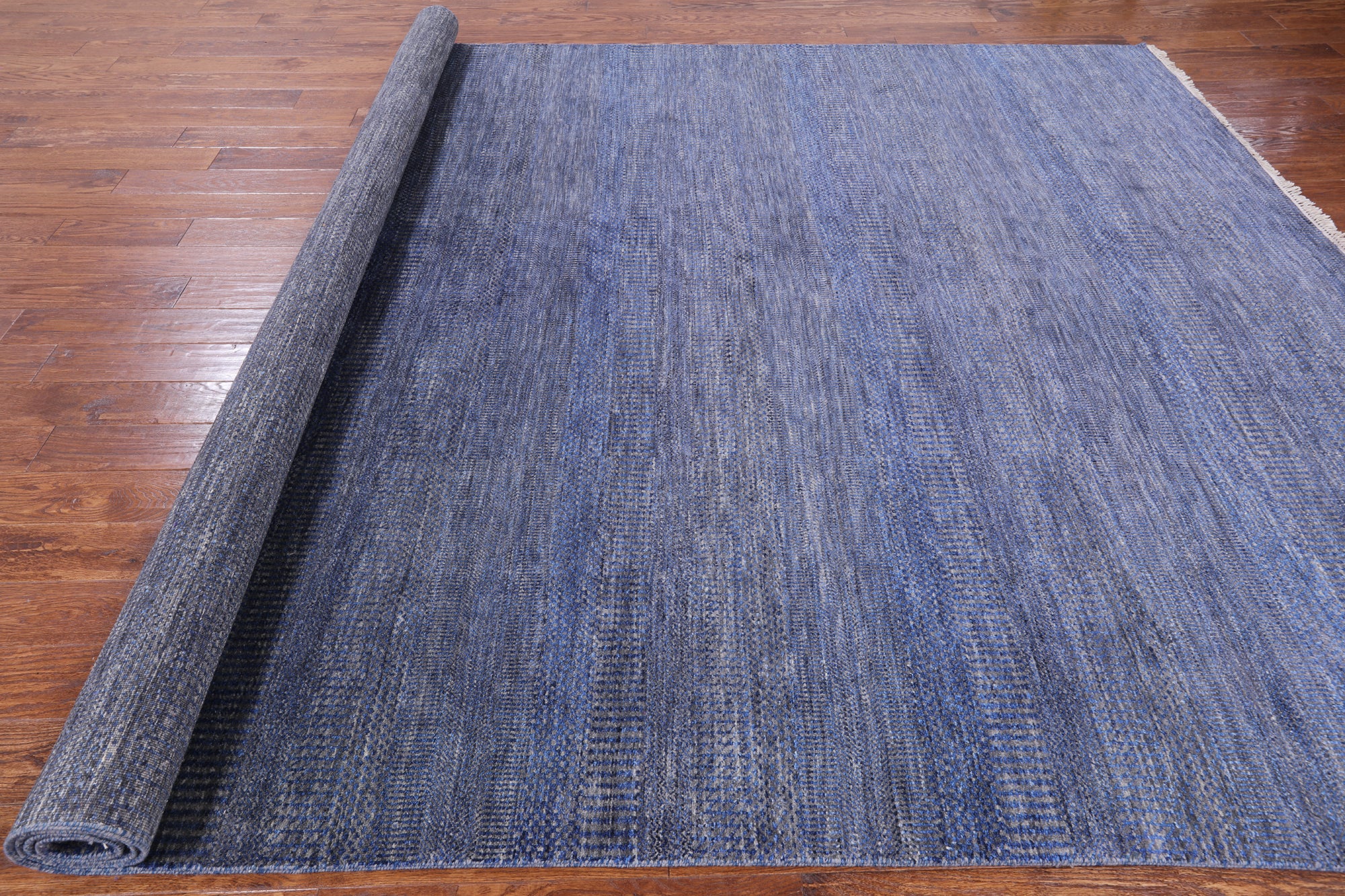 Savannah Grass Hand Knotted Wool & Silk Rug - 8' 11" X 12' 0" - Golden Nile