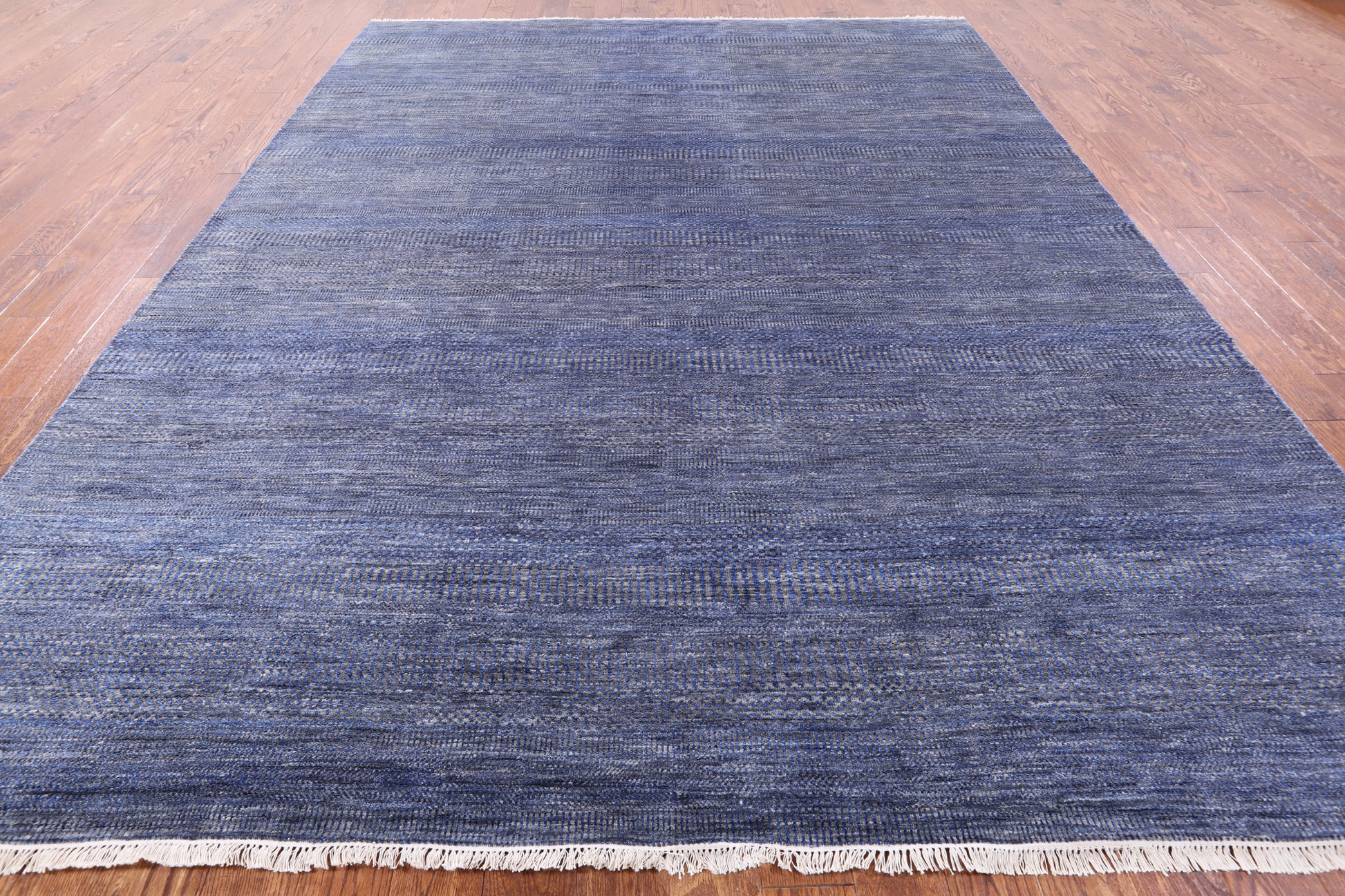 Savannah Grass Hand Knotted Wool & Silk Rug - 8' 11" X 12' 0" - Golden Nile