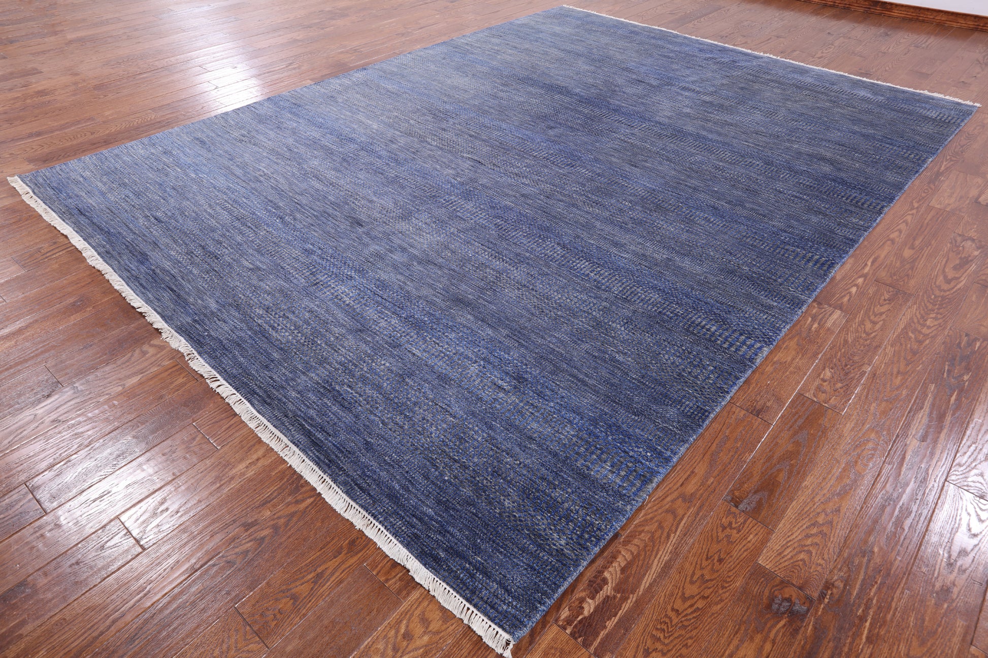 Savannah Grass Hand Knotted Wool & Silk Rug - 8' 11" X 12' 0" - Golden Nile
