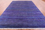 Purple Savannah Grass Handmade Wool & Silk Rug - 9' 1" X 12' 2" - Golden Nile