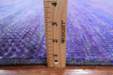 Purple Savannah Grass Handmade Wool & Silk Rug - 9' 1" X 12' 2" - Golden Nile