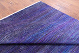 Purple Savannah Grass Handmade Wool & Silk Rug - 9' 1" X 12' 2" - Golden Nile