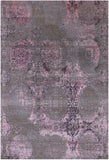 Modern Hand Knotted Wool & Silk Rug - 6' 5" X 9' 5" - Golden Nile