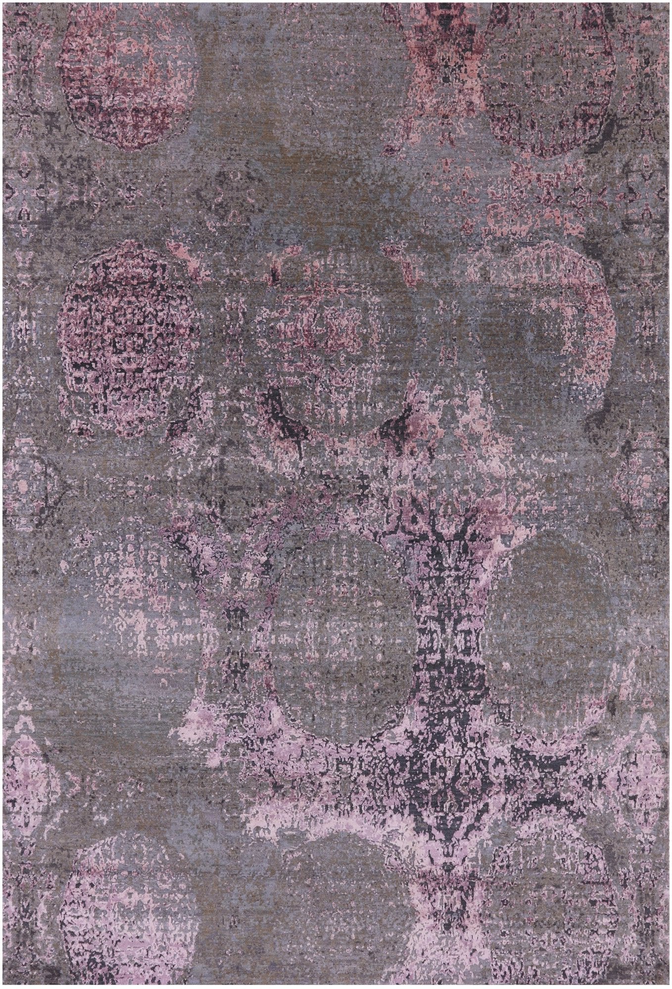 Modern Hand Knotted Wool & Silk Rug - 6' 5" X 9' 5" - Golden Nile