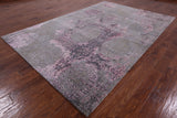 Modern Hand Knotted Wool & Silk Rug - 6' 5" X 9' 5" - Golden Nile