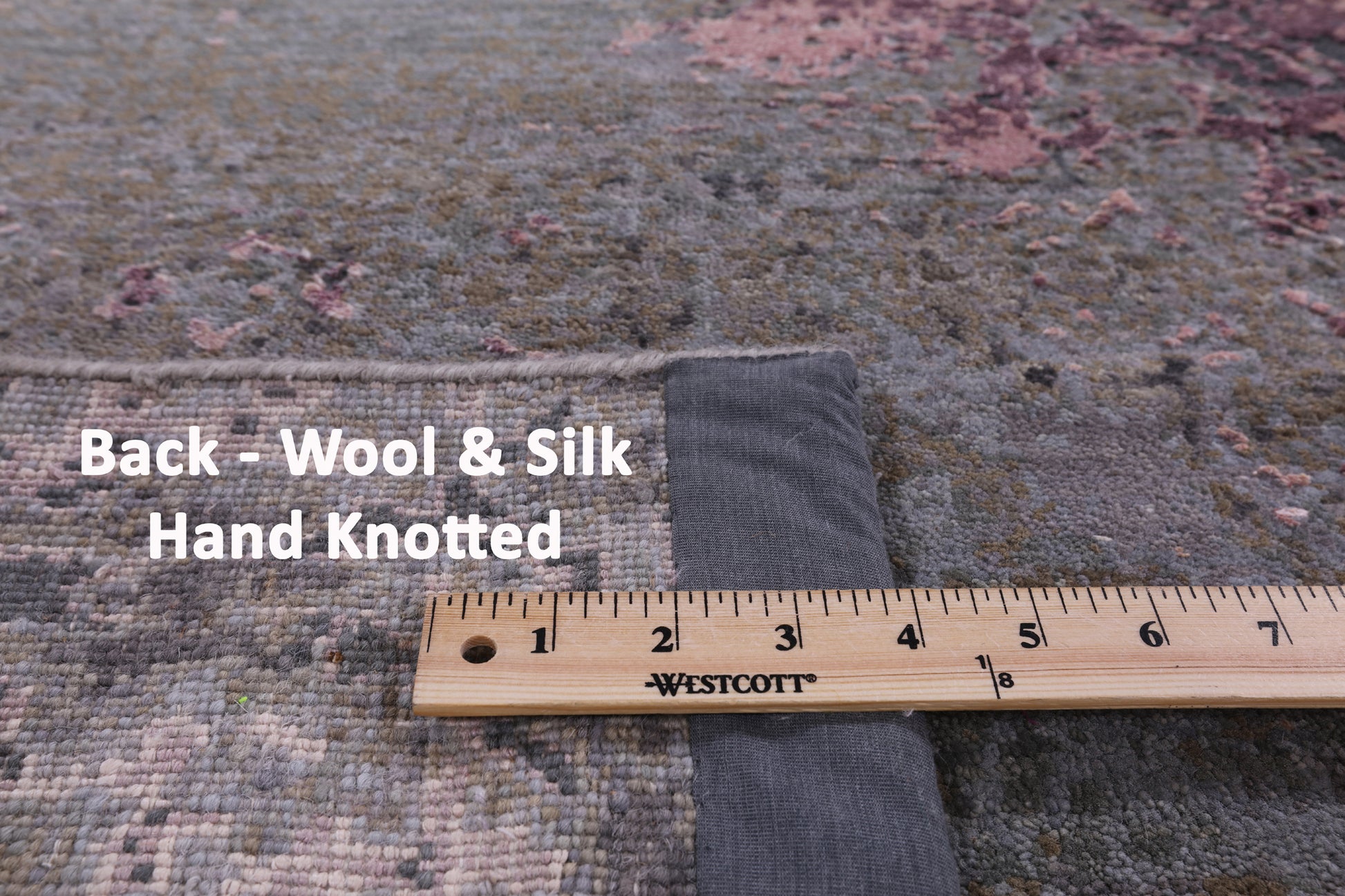 Modern Hand Knotted Wool & Silk Rug - 6' 5" X 9' 5" - Golden Nile