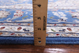 Blue Persian Nain Handmade Wool & Silk Rug - 8' 1" X 15' 9" - Golden Nile