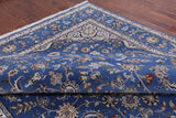 Blue Persian Nain Handmade Wool & Silk Rug - 8' 1" X 15' 9" - Golden Nile