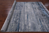 Modern Abstract Hand Knotted Wool & Silk Rug - 8' 1" X 10' 3" - Golden Nile