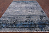 Modern Abstract Hand Knotted Wool & Silk Rug - 8' 1" X 10' 3" - Golden Nile