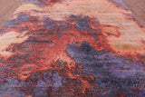 Contemporary Hand Knotted Wool & Silk Rug - 8' 10" X 11' 10" - Golden Nile