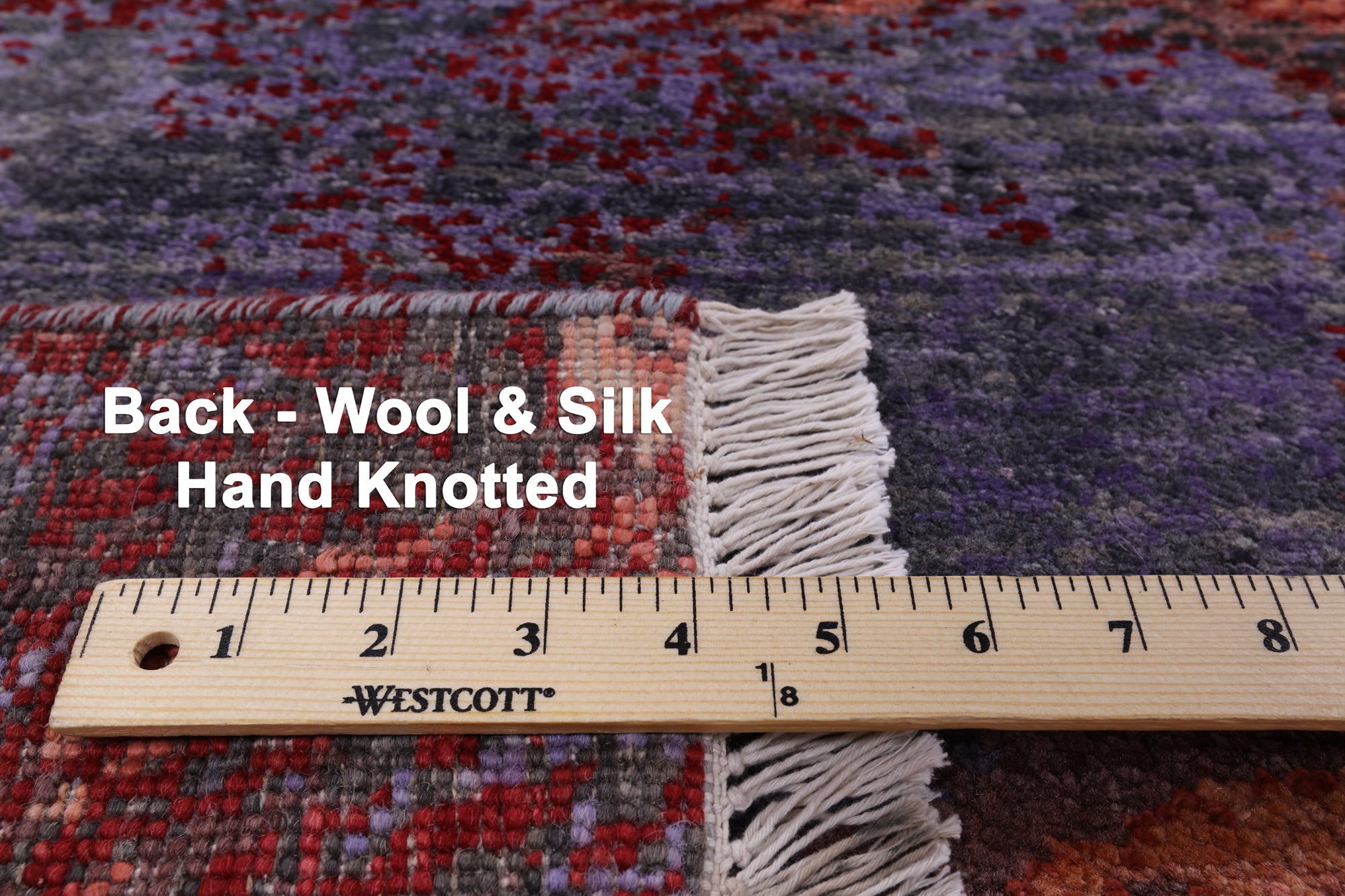 Contemporary Hand Knotted Wool & Silk Rug - 8' 10" X 11' 10" - Golden Nile