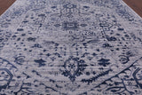 Grey Persian Fine Serapi Handmade Wool & Silk Rug - 8' 10" X 12' 1" - Golden Nile