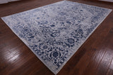 Grey Persian Fine Serapi Handmade Wool & Silk Rug - 8' 10" X 12' 1" - Golden Nile