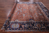 Fine Serapi Hand-Knotted 100% Silk Rug - 9' 1" X 12' 0" - Golden Nile