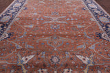 Fine Serapi Hand-Knotted 100% Silk Rug - 9' 1" X 12' 0" - Golden Nile