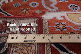 Fine Serapi Hand Knotted Silk Rug - 8' 10" X 11' 11" - Golden Nile