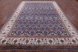 Blue Fine Serapi Hand Knotted 100% Silk Rug - 8' 9" X 11' 9" - Golden Nile