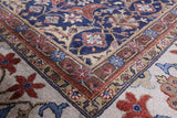 Blue Fine Serapi Hand Knotted 100% Silk Rug - 8' 9" X 11' 9" - Golden Nile