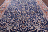 Blue Fine Serapi Handmade 100% Silk Rug - 8' 10" X 12' 0" - Golden Nile